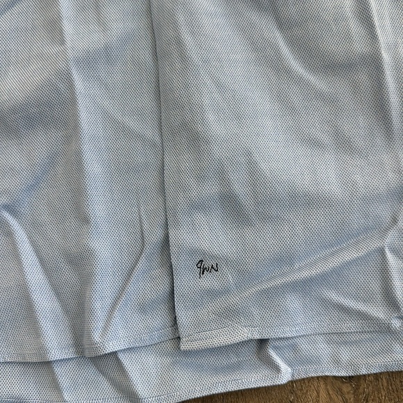 John W Nordstrom button up shirt.  Men’s size 15.5-34.  Blue print. - Picture 5 of 7